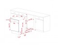 Kích thước máy rửa bát âm bán phần Teka DW DSI 76850 SS 114260009