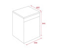 Kích thước máy rửa bát âm toàn phần Teka DW DFI 46950 220 50 WH 114270001
