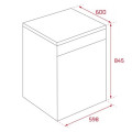 Kích thước máy rửa bát độc lập Teka DFS 76850 220 50 SS 114260012