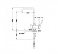 Kích thước vòi rửa Teka Sink faucet OS 210 116090000
