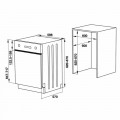 Kích thước Máy rửa chén âm bán phần Hafele 533.23.210
