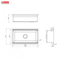 Chậu rửa bát Konox Workstation - Undermount Sink KN7644SU Dekor