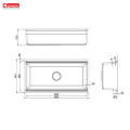 Chậu rửa bát Konox Workstation - Undermount Sink KN8644SU Dekor
