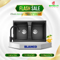 Combo Chậu rửa bát Bosch Blanco LEXA 8 Anthrancite 524960 + Vòi rửa Bosch Blanco MIDA XL Anth