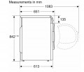 Kích thước 1 Máy sấy Bosch WTH83007SG