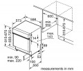 Kích thước 1 Máy rửa bát bán âm Bosch SMI2ITS33E