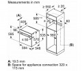 Kích thước Lò nướng Bosch HBA5780S6B