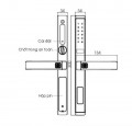 kích thước Khóa cửa điện tử chống nước Demax SL688 GS Lux App Wifi