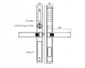 kích thước Khóa cửa điện tử chống nước Demax SL588 AG