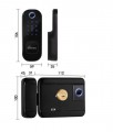 kích thước Khóa cửa vân tay Demax SL603 WP App Wifi