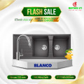 Combo Chậu rửa bát Bosch Blanco LEXA 8S Rock Grey 524981 + Vòi rửa bát Blanco MIDA Chrome