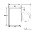 Kích thước Bosch WAV28E43