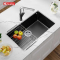 Chậu rửa bát Konox Granite Sink Naros 760S - Black