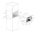 Kích thước Lò nướng hấp Combi Rosieres RFVS580X