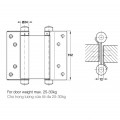 Kích thước Bản Lề Bật 2 Chiều Hafele 927.97.080