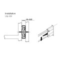 Kích thước Ray Bi Không Giảm Chấn Dài 400mm Hafele 494.02.453