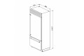 Kích thước Tủ lạnh Smeg ngăn đông dưới độc lập cửa mở trái 535.14.394