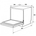 Kích thước Máy rửa chén bát HDW-T5551B Hafele 538.21.340