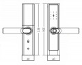 kích thước của Khóa điện tử Hurbert HB CG39 Black