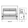 Kích thước bộ rổ nâng hạ Oria Hafele 504.76.705 700mm