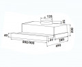 Kích thước của Máy hút mùi Kaff KF-TL80H