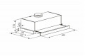 Kích thước của Máy hút mùi Kaff KF-TL1006W