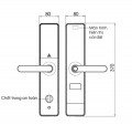 Kích thước của Khóa thông minh (App Wifi) Demax SL628 AC