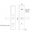 Kích thước của Khóa thông minh - Màn hình chuông Demax SL-C626 BL