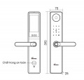 Kích thước của Khóa thông minh - Màn hình chuông Demax SL-C66 GS