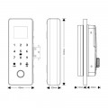 Kích thước Khóa thông minh (Remote + App wifi) Demax SL800 G-SD