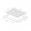 kích thước bếp từ đôi Eurosun EU-T210Pro