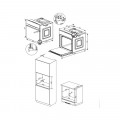 Thiết kế lắp đặt của lò nướng âm tủ 77L Fagor T-Class 8H-115BMsSmA
