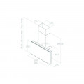 Kích thước máy hút mùi áp tường Elica PLAT BL/F/80 PRF0164874