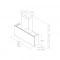 Kích thước máy hút mùi áp tường Elica RULES BL/F/60 PRF0163752