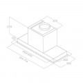 Kích thước máy hút mùi âm tủ Elica HIDDEN 2.0 IX/A/90 PRF0095073A