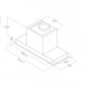 Kích thước máy hút mùi âm tủ Elica HIDDEN 2.0 IXGL/A/90 PRF0097708A