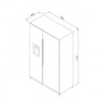 Thiết kế lắp đạt của Tủ lạnh side by side Malloca MF-547 SIM