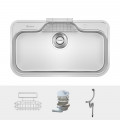 Phụ kiện Chậu rửa bát inox 1 hố Konox TARI 9051SR Basic