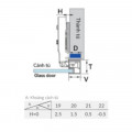Bản lề cong lắp lọt lòng Capella cho cửa nhôm GrandX XC.A107C
