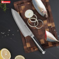 Dao thép Nhật Konox Damascus Eiko Series 7″ Deba Knife