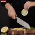 Dao đa năng thép Nhật Konox Damascus Eiko Series 7″ Santoku