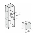 Kích thước lò nướng âm tủ Miele H 7264 B OBSW