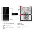 Kích thước tủ lạnh 4 cánh Multi Doors Inverter 469 lít Aqua AQR-M536XA(GB)