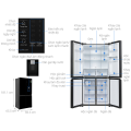 Kích thước tủ lạnh 4 cánh Multi Door Inverter 469 lít Aqua AQR-M536XA(WGB)