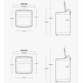 Kích thước máy giặt Samsung Inverter 14 kg WA14CG5886BDSV