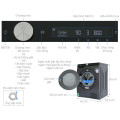 Kích thước máy giặt Samsung Inverter AI 10 kg WW10TP44DSB/SV cửa trước