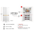 Tủ Lạnh 4 cánh Multi doors Inverter 535 Lít Toshiba GR-RF695WI-PGV(67)