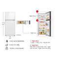 Kích thước tủ lạnh 2 cánh Inverter 385 lít Bespoke Samsung RT38CB668412SV