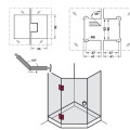 Bản lề kính-kính 135 độ Häfele DIY 499.05.806