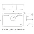 Chậu rửa bát Nobinox ROSA NN975D
